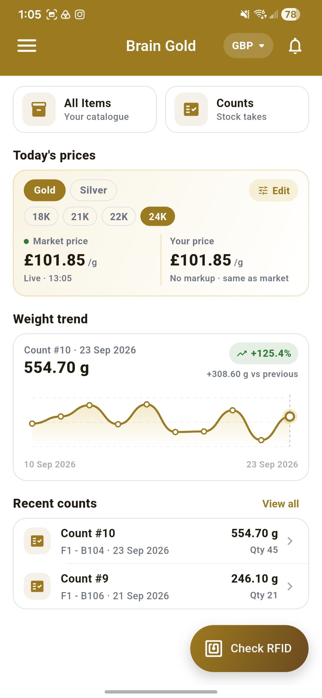 Brain Gold screenshot 1