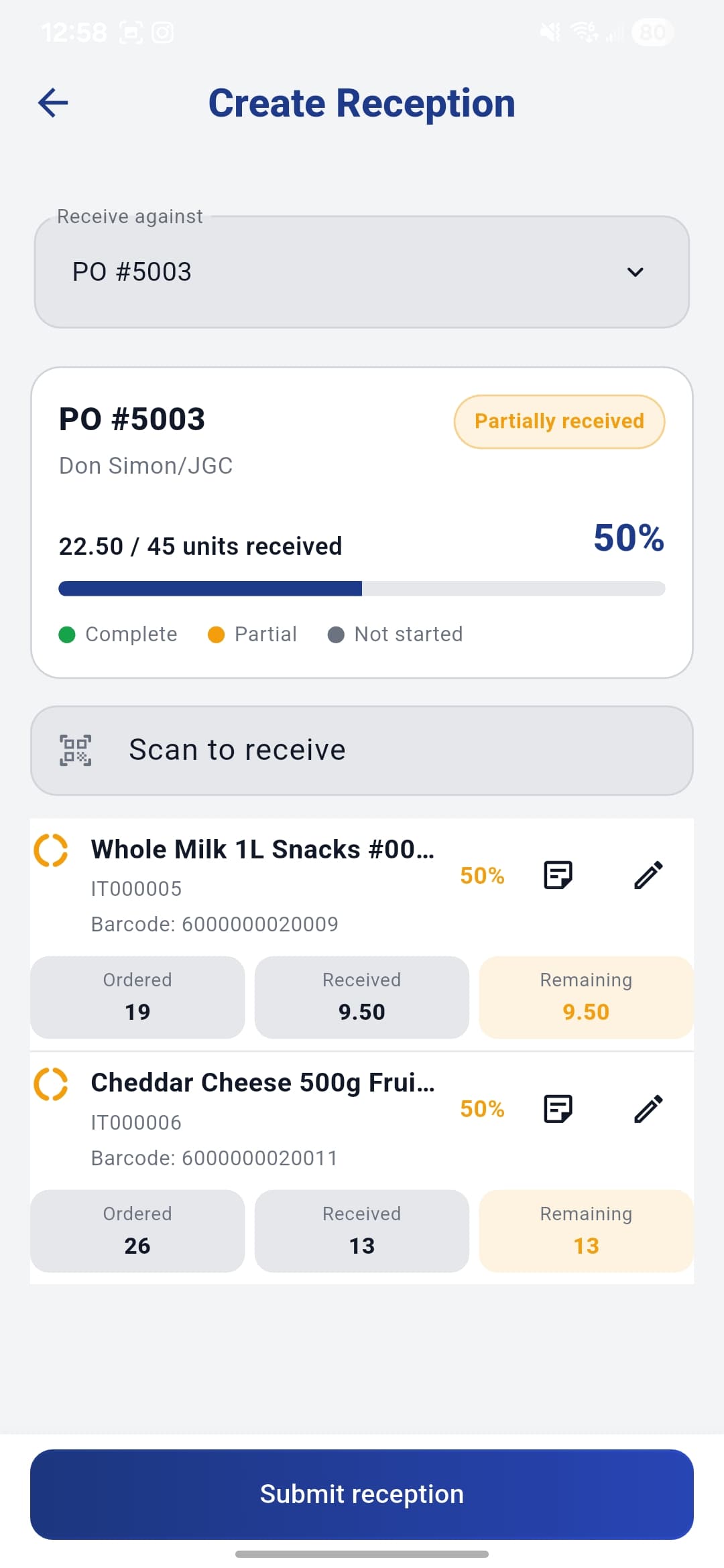 Brain WMS screenshot 5